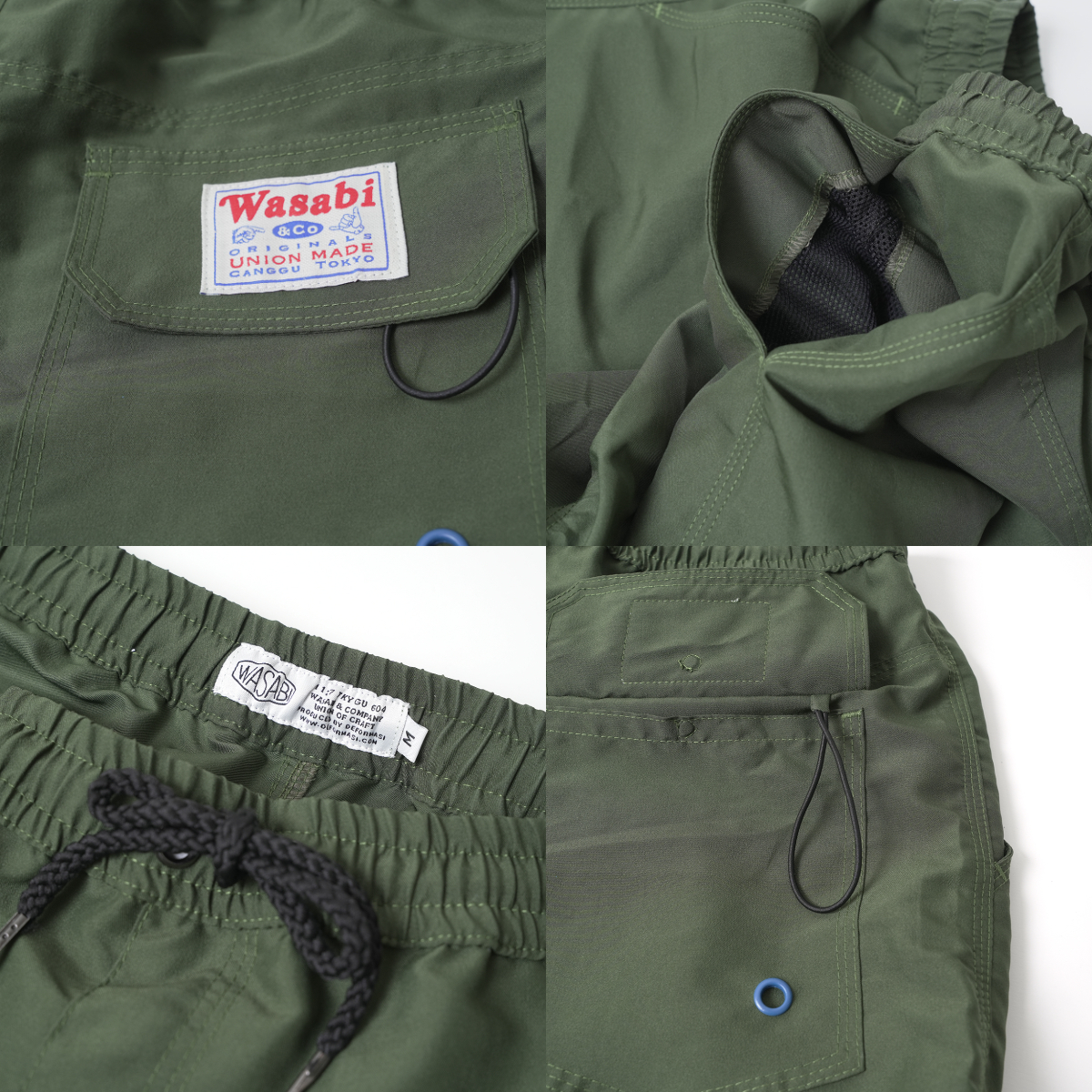 WASABI / TRUNKS サーフトランクス ボードショーツ 4カラー